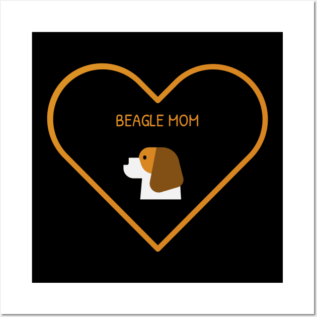 Beagle Mom Wall Art by Art By Mojo